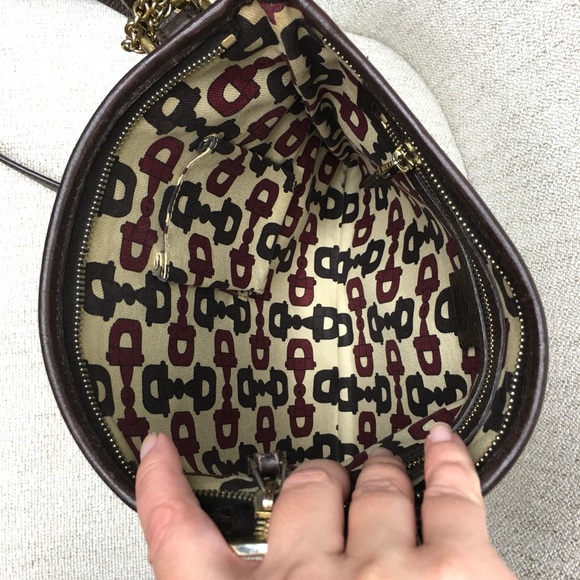 Gucci authentic brown monogram canvas crossbody bag - Picture 13 of 16